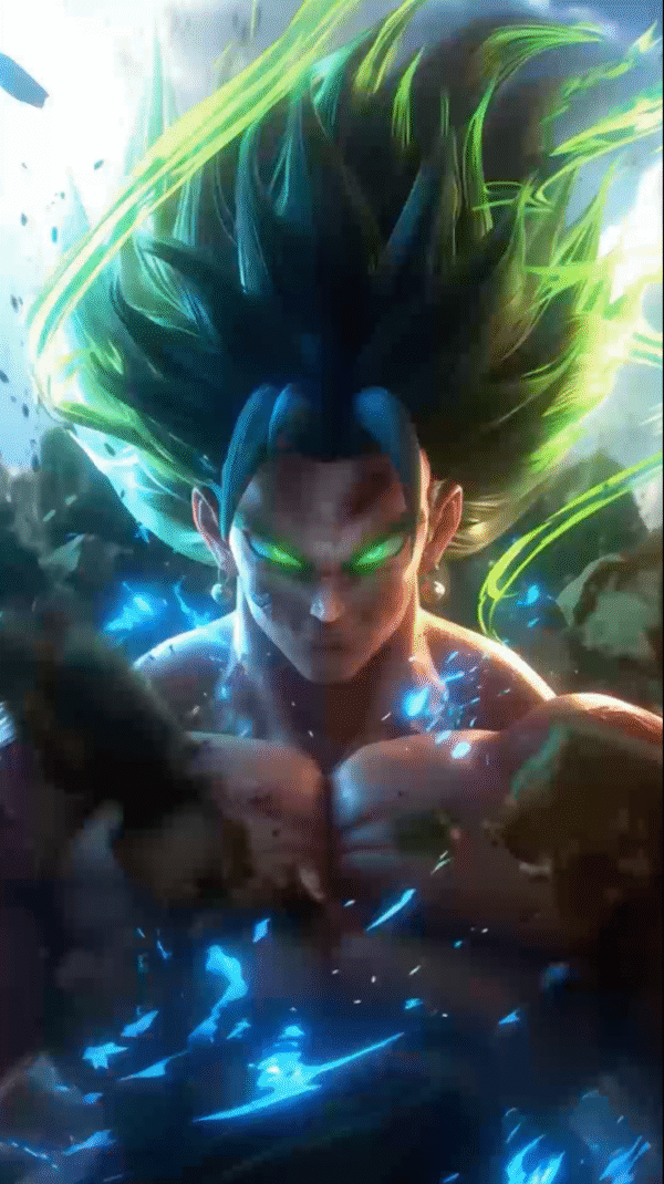 Video of Super Sayen Green Hair