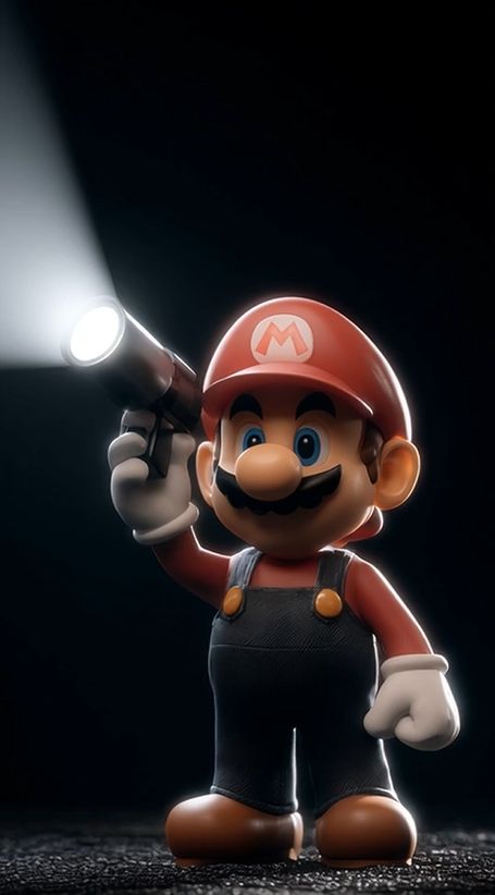 Mario With a flashlight