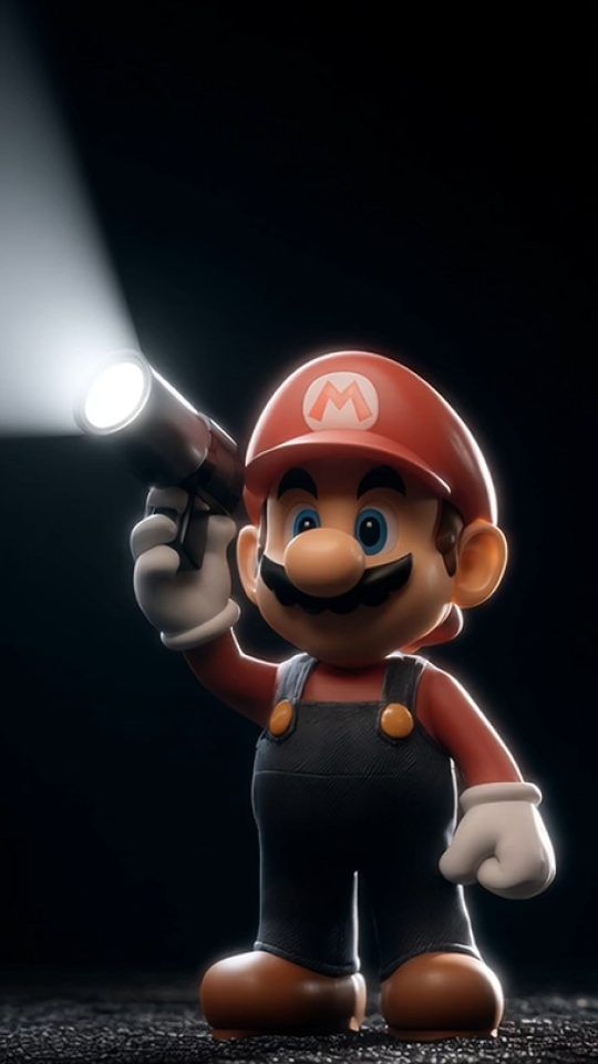 Mario With a flashlight