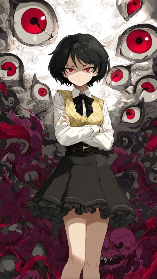 anime-girl-surrounding-by-eyes-wallpaper-sd